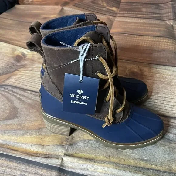 Sperry Women's Saltwater Heel Leather NWT size 5 - Picture 2 of 7